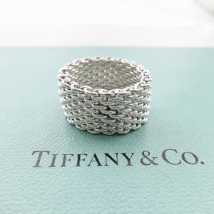 TIFFANY | Somerset Mesh Sterling Ring Sz. 6